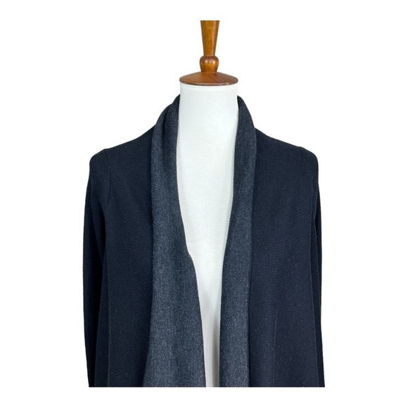 LULULEMON Reversible Waterfall Cardigan in Black/Grey One Size Casual warm wrap - Picture 5 of 11